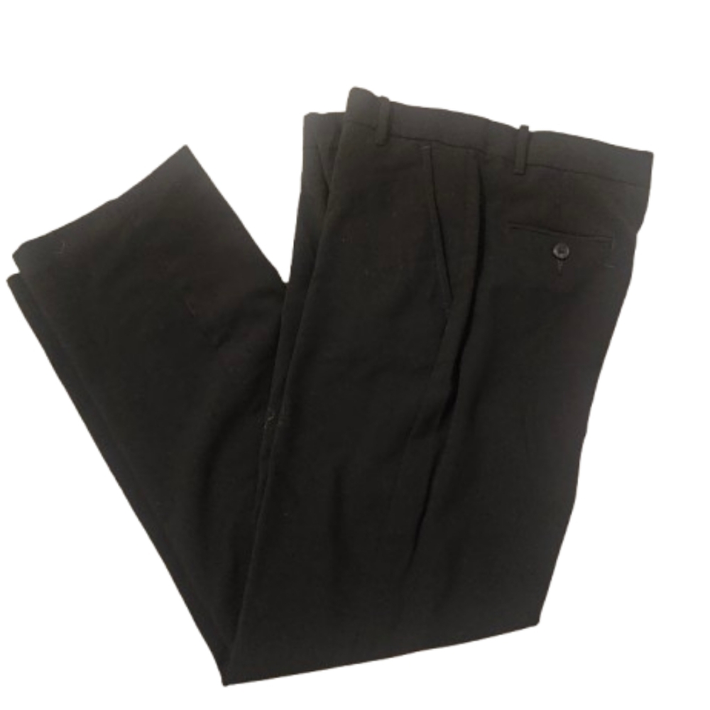 Chaps Boys Husky Black Pants